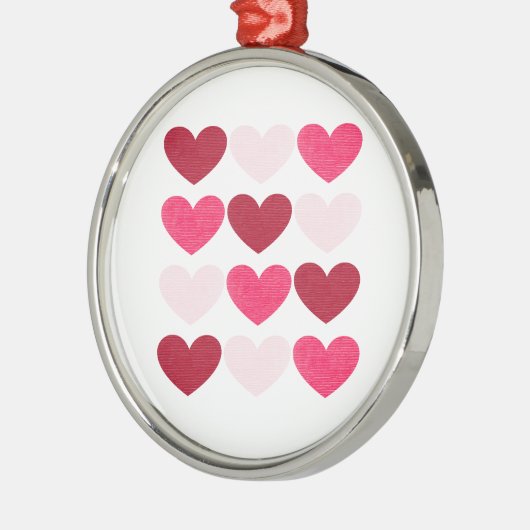 Valentinherzen Ornament Aus Metall (Links)