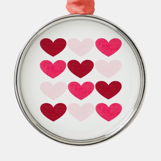 Valentinherzen Ornament Aus Metall (Vorne)