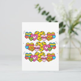 Valentinherzen Postkarte