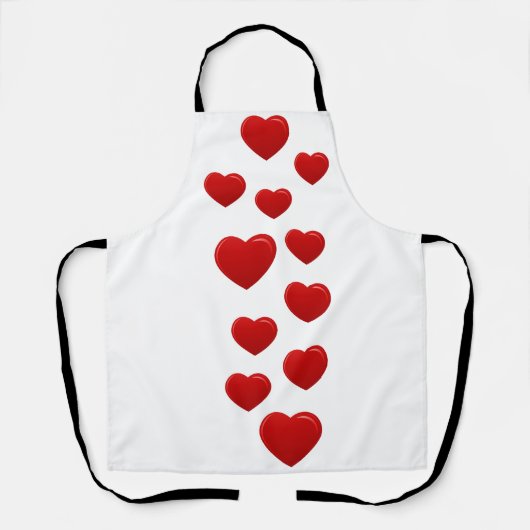 Valentinherzen Schürze (Vorderseite)