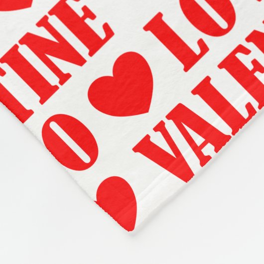 Valentinherzen stilvoll und modern mit schick weiß fleecedecke (Ecke)