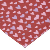 Valentinherzen Tischdecke (Schrägansicht)