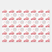 Valentinherzen Wasserstraßenlkw Geschenkpapier Set (Vorderseite)