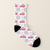 Valentinherzen Wasserstraßenlkw Socken (Links - Innen)