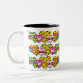 Valentinherzen Zweifarbige Tasse (Links)