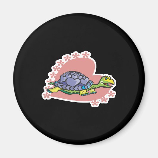 Valentinherzschildkröte Magnet (Vorne)