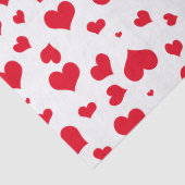 Valentinhörer Random Muster rot/weiß Seidenpapier (Detail)