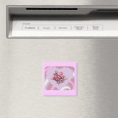 VALENTINIEN LILA SCHWIMMHERZ MAGNET (In Situ (Geschirrspüler))