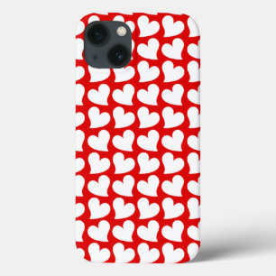VALENTINIEN ROTE UND WEISSE HERZEN VALENTINE Case-Mate iPhone HÜLLE