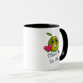 Valentinin-Kurbel-Liebe Tasse (VorderseiteRechts)