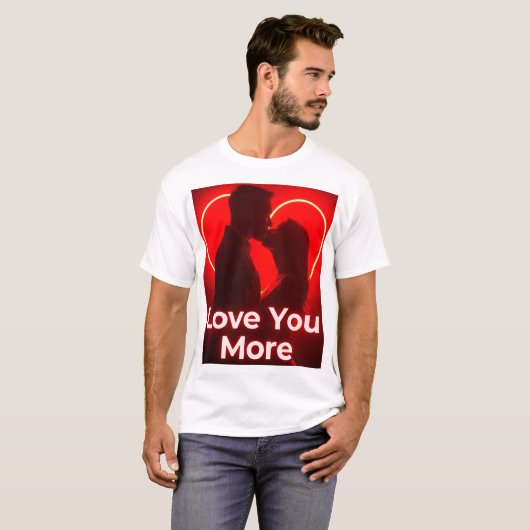 Valentinin-Liebe-Pärchen T-Shirt (Vorne ganz)