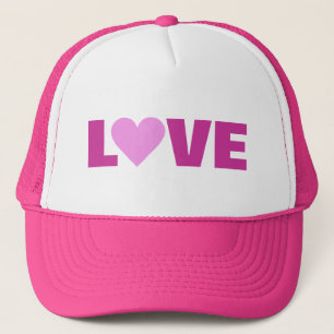 Valentinin-LIEBE, rosa Herz Truckerkappe