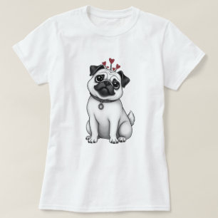 Valentinin mit Mops T - Shirt