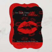 Valentinin-Party Einladung (Vorne/Hinten)