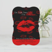 Valentinin-Party Einladung (Stehend Vorderseite)