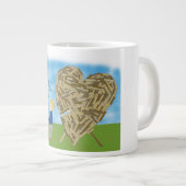 Valentinin-Tasse aus Holz Jumbo-Tasse (Vorderseite Rechts)