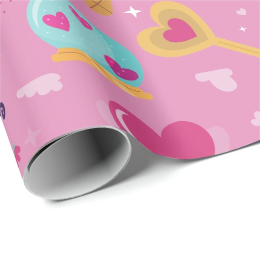 Valentininpfeil Geschenkpapier (Rolleneckpunkt)