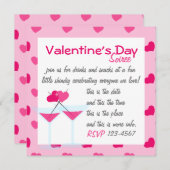 Valentinin's Martinis - die Valentinis! Einladung (Vorne/Hinten)