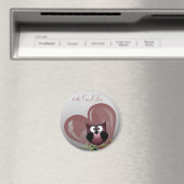 Valentinins niedliche Eule zum Ein-I-Liebe-Magnet Magnet (In Situ (Geschirrspüler))