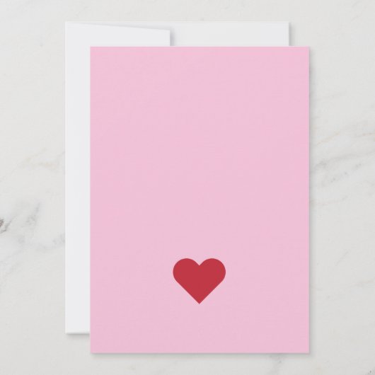 Valentinins Party Rosa Aquamarin gestreiftes Party Einladung (Rückseite)