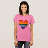 Valentinins Rainbow-Kartell - Herz-T - Shirt (Vorne ganz)