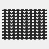 Valentinins rosa Skunk Herz Illustration Muster Geschenkpapier Set (Vorderseite 2)