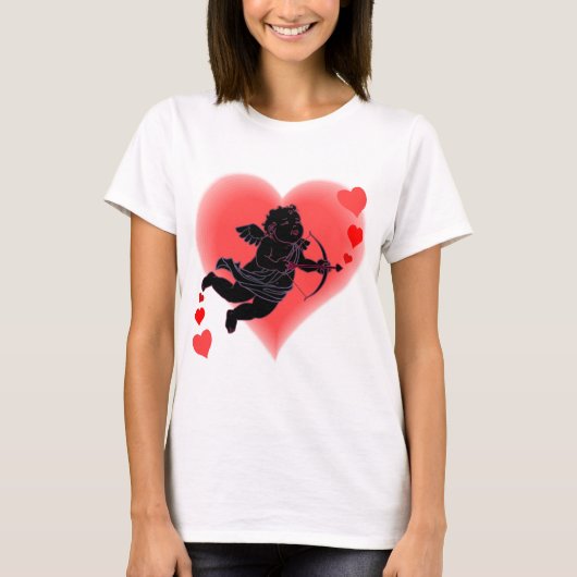 Valentinins Shirts Lady's Cupid Liebe Shirts Custo (Vorderseite)
