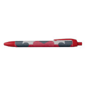 Valentinins Texturdesign Black Ink Pen Kugelschreiber (Oberseite)