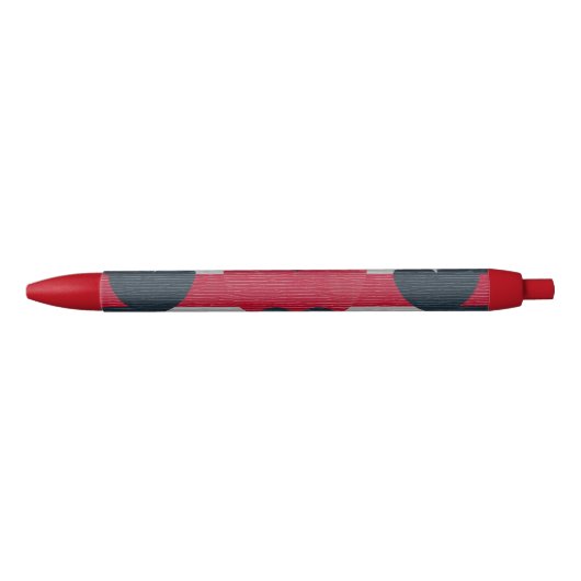 Valentinins Texturdesign Black Ink Pen Kugelschreiber (Vorderseite)