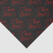 Valentinins Tissue "True Love Red Glitzer" Seidenpapier (Ausschnitt)