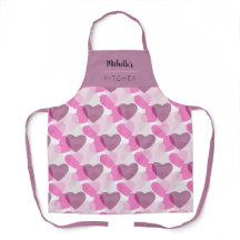 Valentinins transparentes Herz-Pflaumenmuster