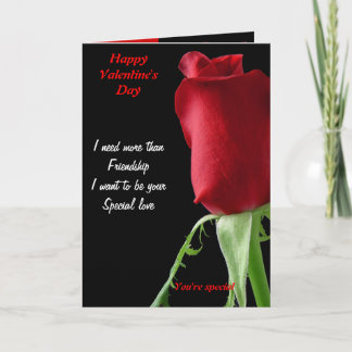 Valentinische besondere Liebe Feiertagskarte