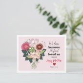 Valentinische Blütenbibel Postkarte (Stehend Vorderseite)