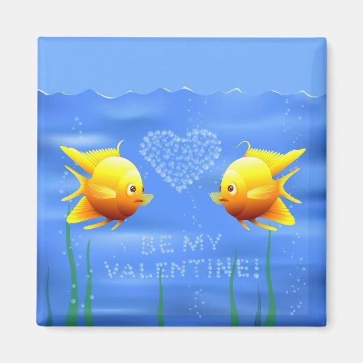 Valentinische Fische Magnet (Vorne)