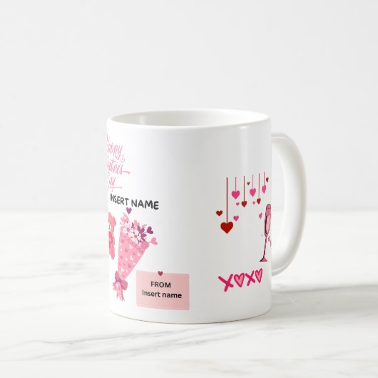 Valentinische Geschenke Kaffeetasse (VorderseiteRechts)