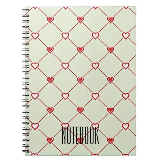 Valentinische Heartline Premium Notes Notizblock (Vorderseite)