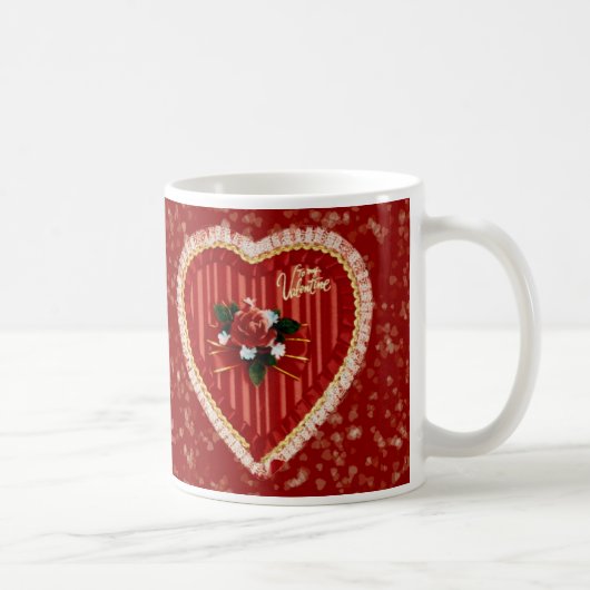 Valentinische Herz-Tasse Kaffeetasse (Rechts)