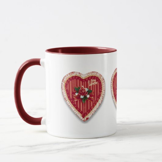 Valentinische Herz-Tasse Tasse (Links)