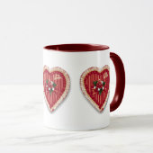 Valentinische Herz-Tasse Tasse (VorderseiteRechts)