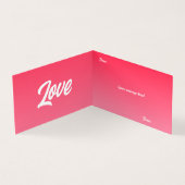 Valentinische Herz- und Liebe-Faltkarte (Innenseite)