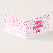 Valentinische Herz- und Liebe-Faltkarte (Vorderseite)