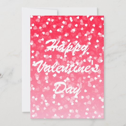 Valentinische Herz- und Liebe-Flachkarte (Vorderseite)