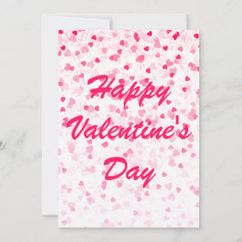 Valentinische Herz- und Liebe-Flachkarte