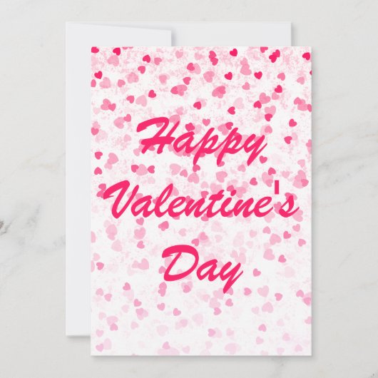 Valentinische Herz- und Liebe-Flachkarte (Vorderseite)