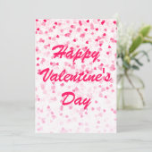 Valentinische Herz- und Liebe-Flachkarte (Stehend Vorderseite)