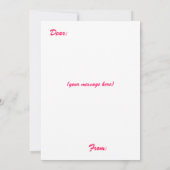 Valentinische Herz- und Liebe-Flachkarte (Rückseite)