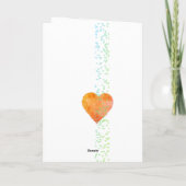 Valentinische Herzkarte senden Feiertagskarte (Rückseite)