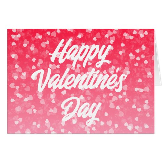 Valentinische Herzkarte und Liebe-Grußkarte (Vorderseite (Horizontal))