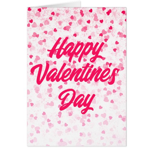 Valentinische Herzkarte und Liebe-Grußkarte (Vorne)