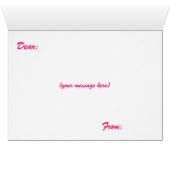 Valentinische Herzkarte und Liebe-Grußkarte (Innenansicht Horizontal (Unten))